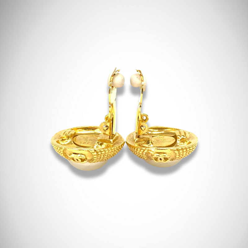 Chanel Faux Pearl Earrings thumbnail