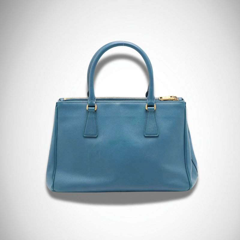 Prada Archival Blue Saffiano Leather 2-Way Top Handle Bag alternate view