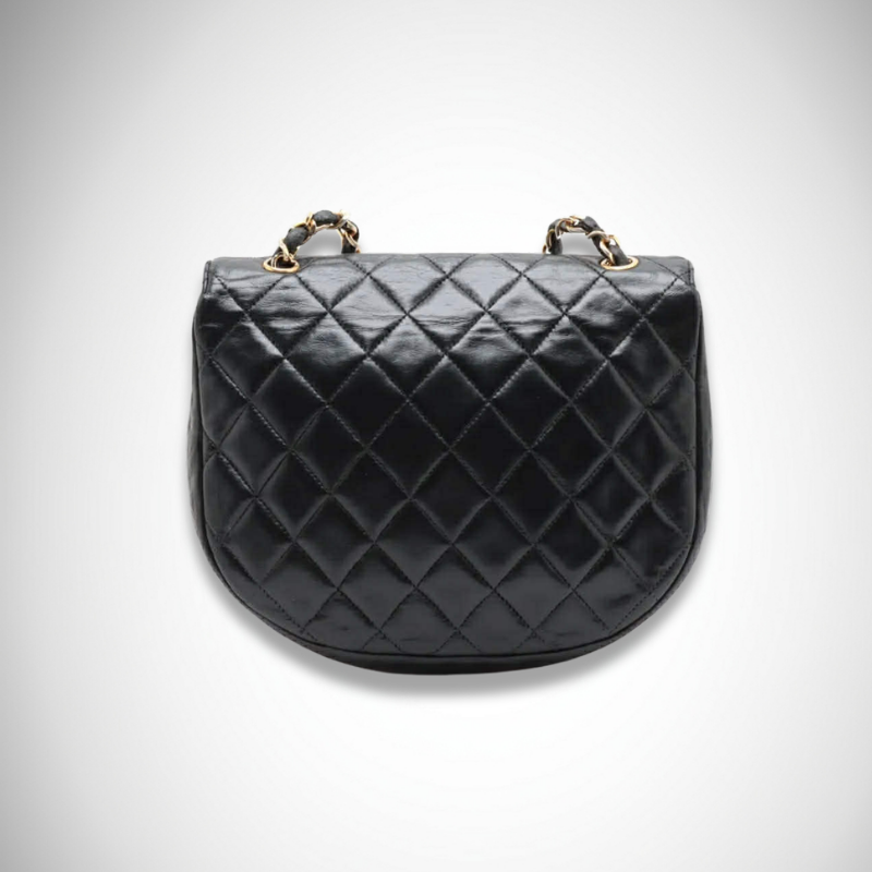Chanel Vintage Matelassé Round Flap Bag alternate view