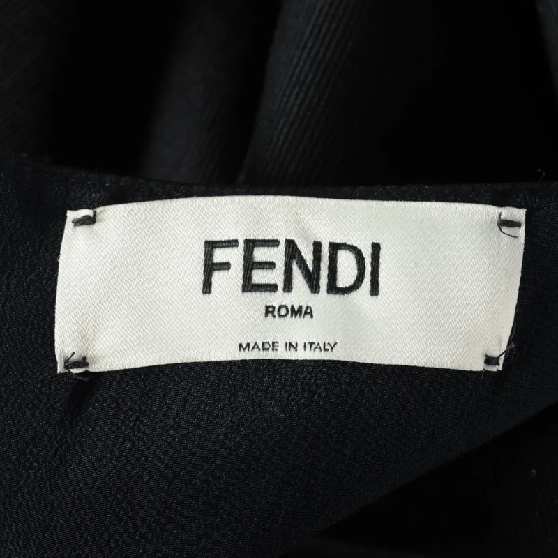 Fendi Black Stretch Wool & Nylon Bodycon Dress 36 thumbnail