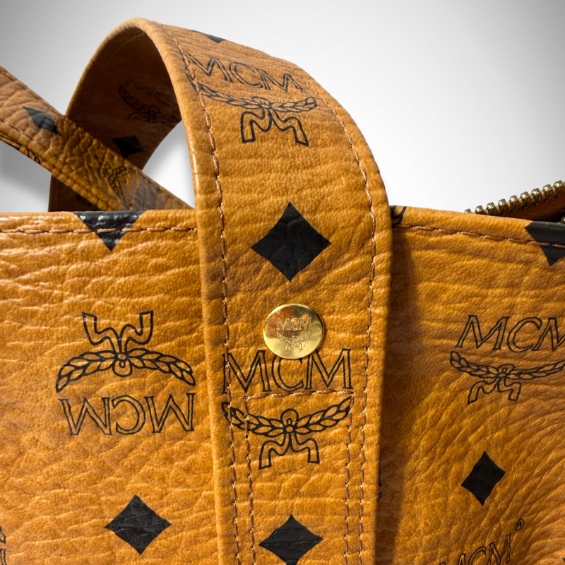 MCM Visetos Coated Canvas East-West Zip Tote Bag thumbnail