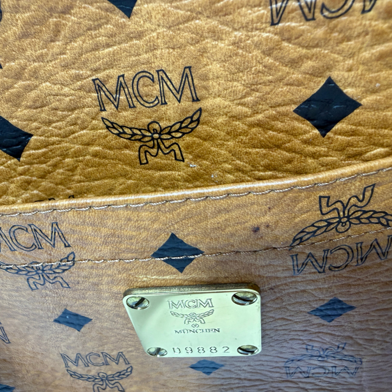 MCM Visetos Coated Canvas East-West Zip Tote Bag thumbnail