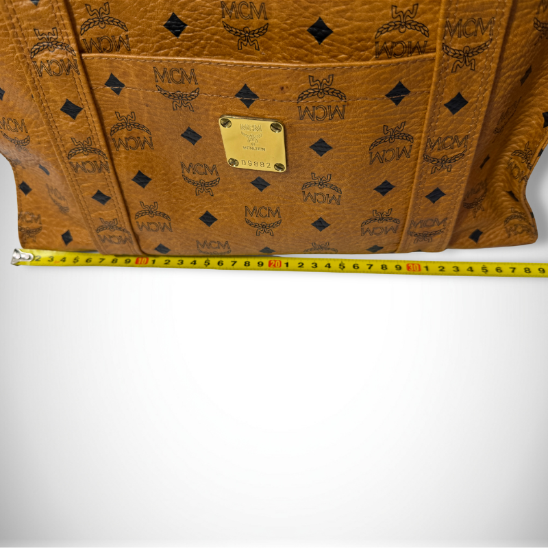 MCM Visetos Coated Canvas East-West Zip Tote Bag thumbnail
