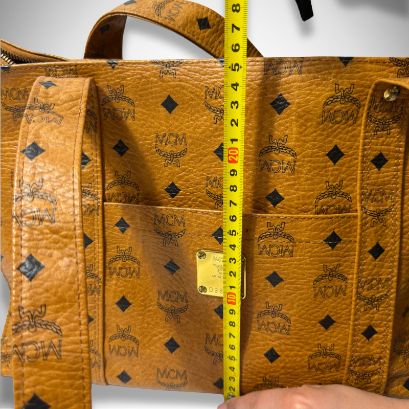 MCM Visetos Coated Canvas East-West Zip Tote Bag thumbnail