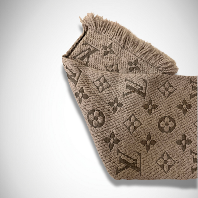 Louis Vuitton Vintage Verone Logomania Wool and Silk Scarf thumbnail