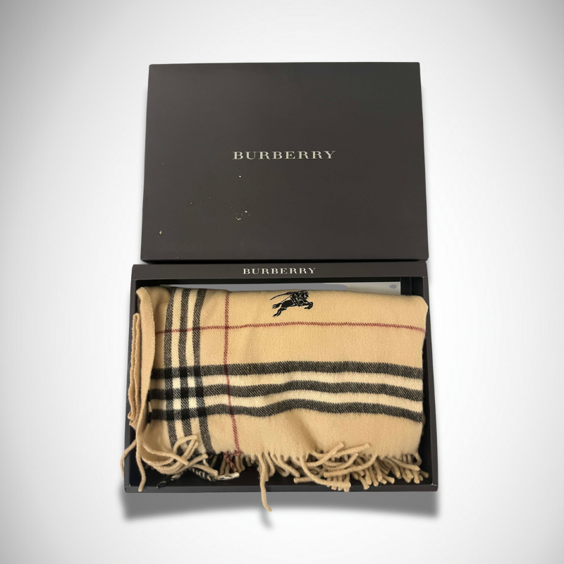 Burberry Beige Cashmere Scarf alternate view