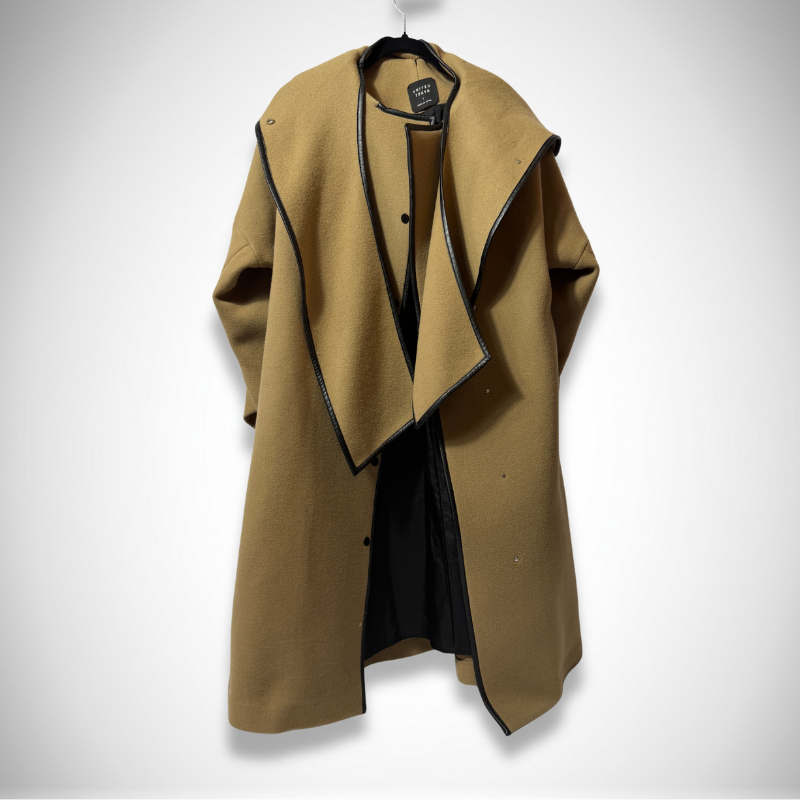 United Tokyo Scope Layered Cape Piping Coat in Camel