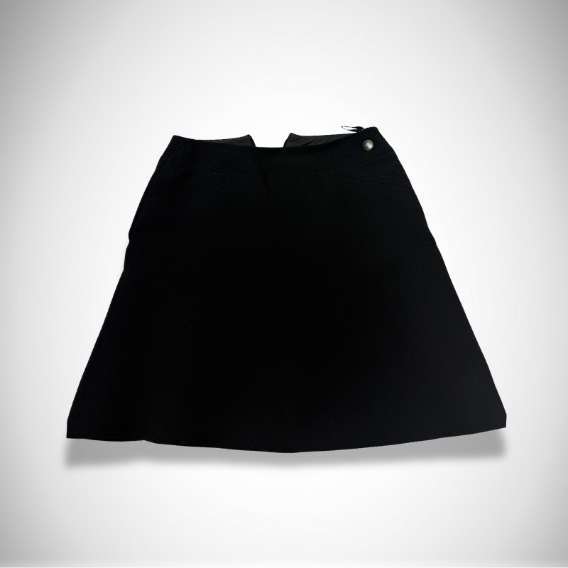 Chanel Rare Vintage Bouclé Wool A-Line Mini Skirt