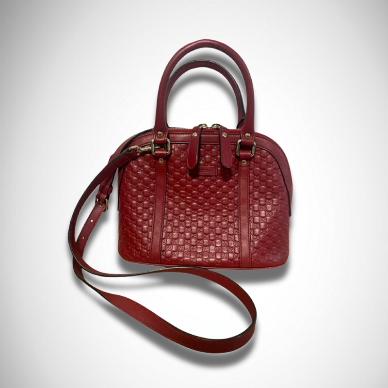 Gucci Micro Guccissima Leather Mini Dome Crossbody Bag