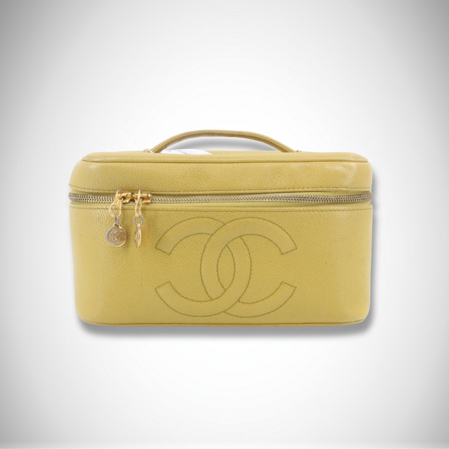 Chanel Vintage CC Logo Horizontal Vanity Case