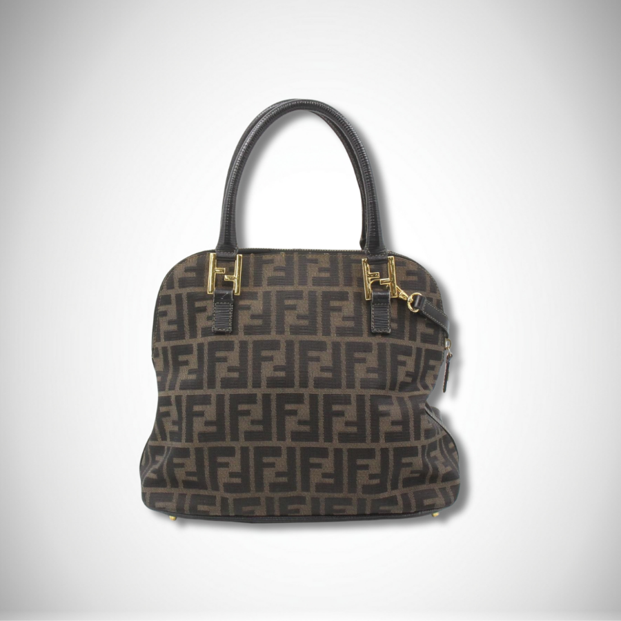 Fendi Vintage Zucca Canvas Dome 2-way Handbag