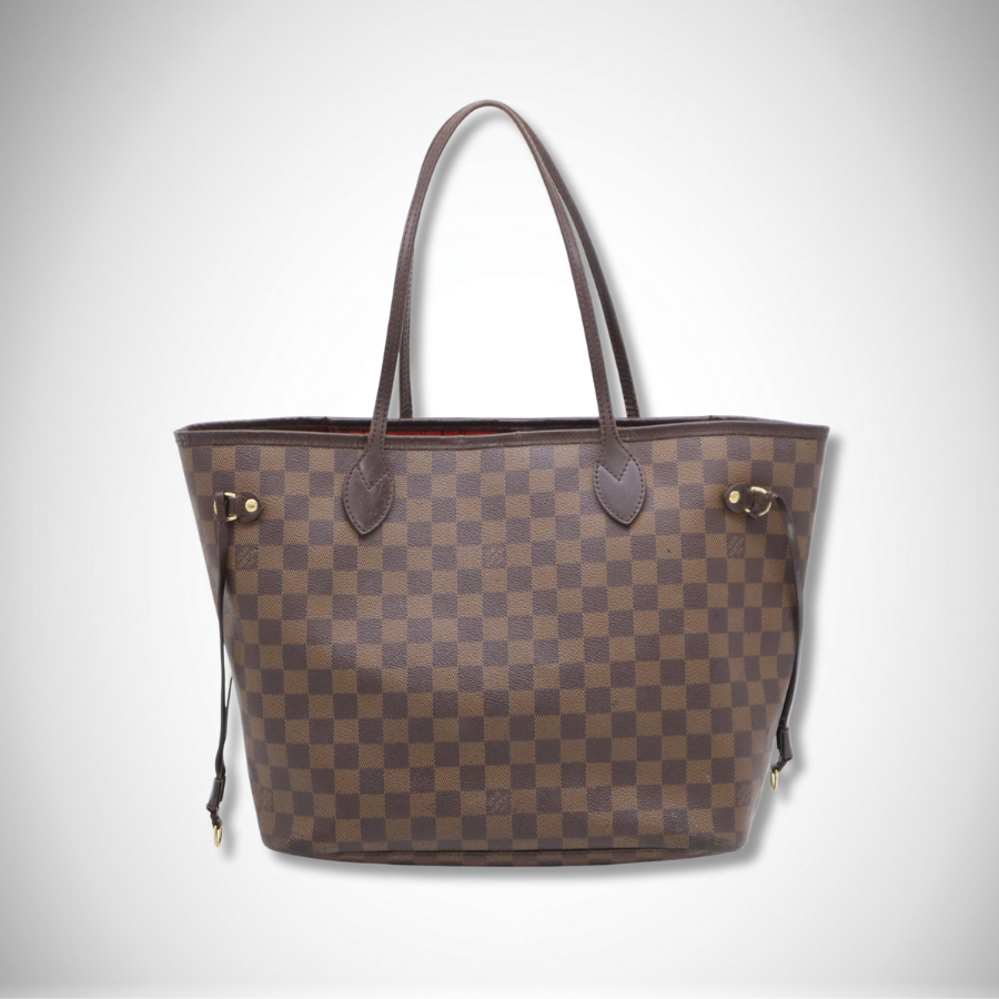 Louis Vuitton Neverfull MM Damier Ebene Tote Bag - Brown