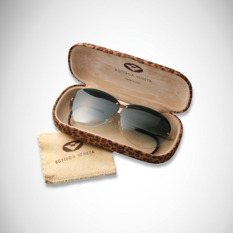 Bottega Veneta rimless sunglasses with gradient lenses