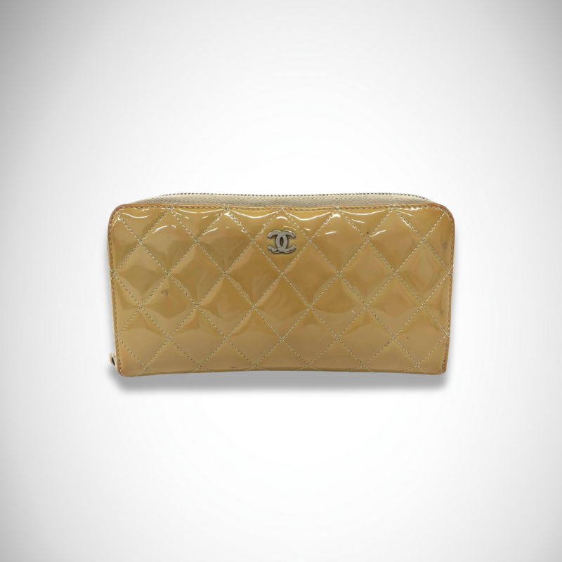 Chanel Matelassé Round Zip Long Wallet 16